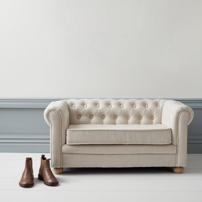 Canapé Chesterfield, beige