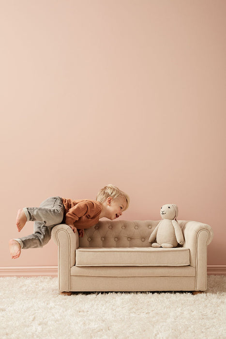 Canapé Chesterfield, beige