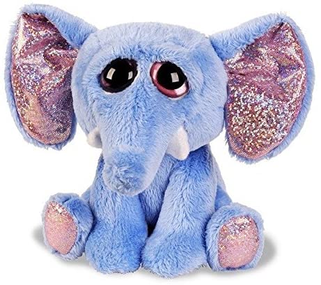 Jouet en peluche d'éléphant, étincelle bleue et rose