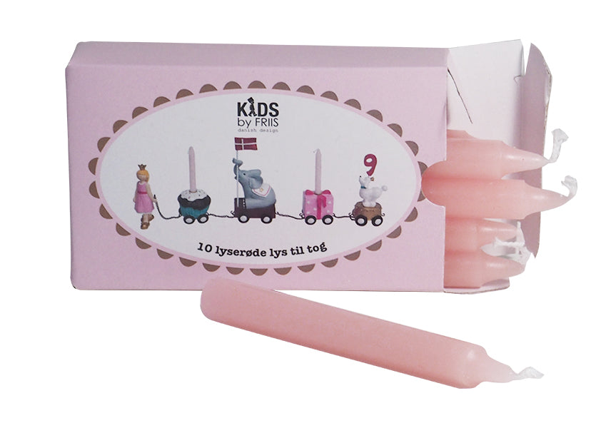 Bougies Rosa pour le train d'anniversaire, enfants par venus