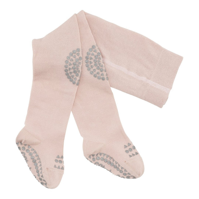 Collants rampants, 12-18 mois - rose doux / paillettes