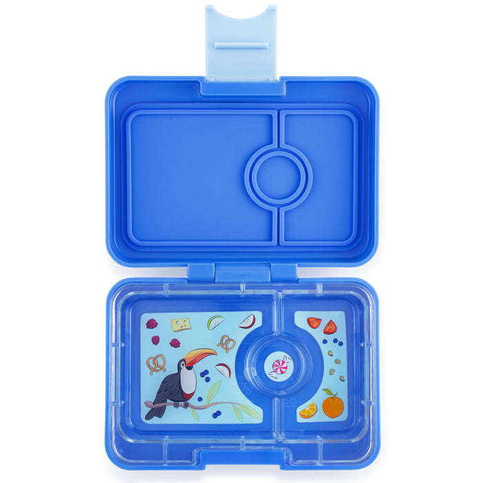 Boîte à lunch Yumbox Minisnack, 3 compartiments - Jodphur Blue (livraison: semaine 6)