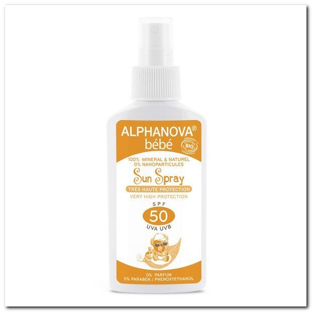 Spray solaire biologique Spf 50