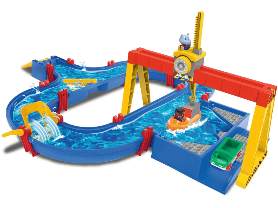 Aquaplay Waterway - Port conteneur avec 37 pièces