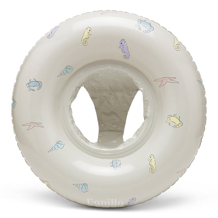 Baby Swim Seat - Ocean Print Oyster Grey