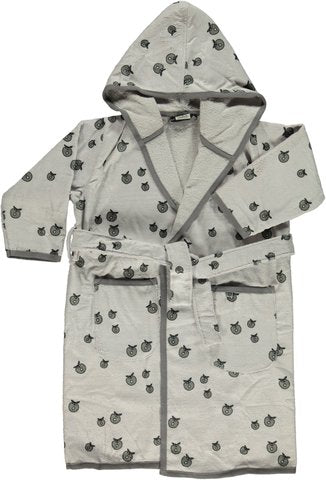 Robe de bain, mélange gris clair