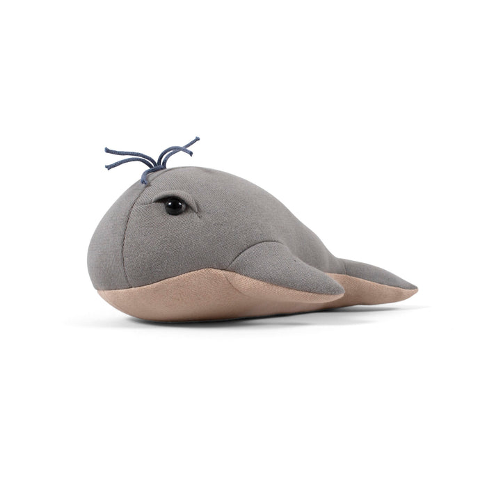 Ours en peluche 30 cm, baleine Willie - Gray