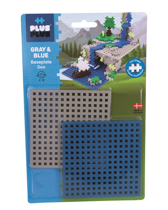 Plus la plaque de base, 2 pk. - bleu gris