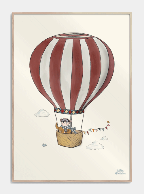 Beau affiche d'enfants de ballon, m (50x70, b2)