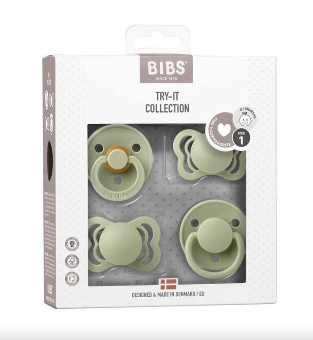 Bibs Try-it Collection 4 Pk. - Sage (taille 1)