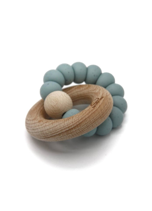 Teether avec une bague en bois, Jade