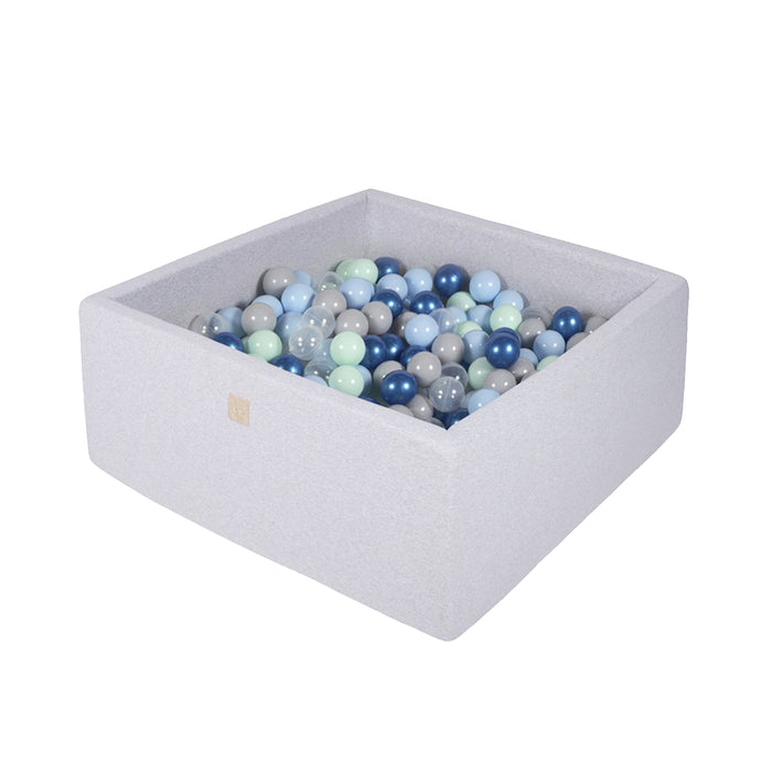 Ball Pool Square 90x90x40 cm - Blue Lagoon (300 balles)