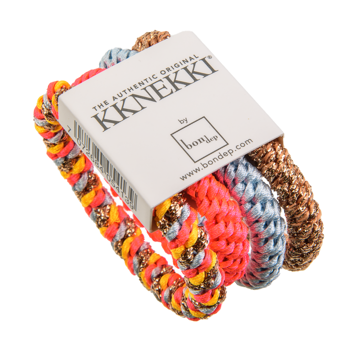 Bon Dep Kknekki Elastic - paillettes rose / bleu / bronze (4 pc)