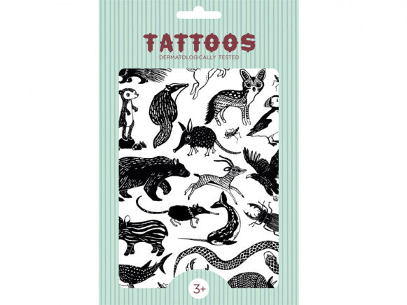 Tatouages ​​pour enfants, animaux noirs