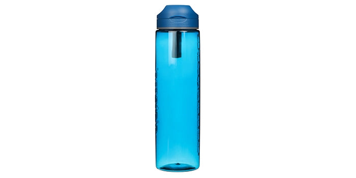 Bouteille de boisson avec unité de mesure - bleu (1 litre)