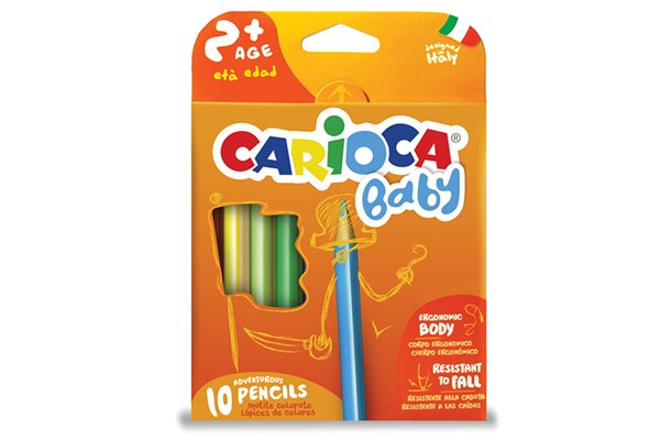 Crayons de bébé, 10 pcs.