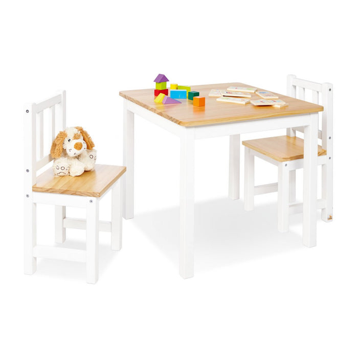 Ensemble de table et de chaise pour enfants, Fenna - blanc