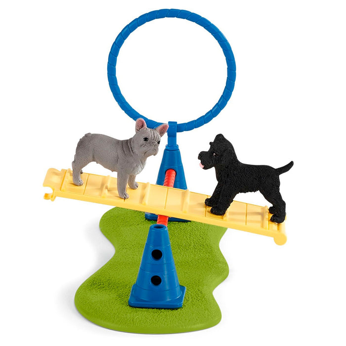 Cours d'obstacle pour les chiens