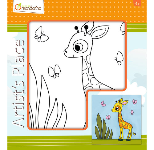 Toile, girafe