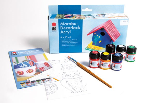 Kit de base Decorlack Acryl, 6 PCS.