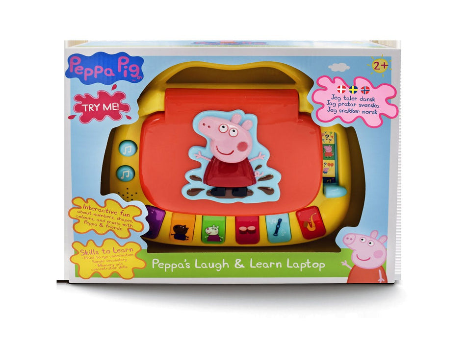 Peppa cochon, rire et apprendre l'ordinateur