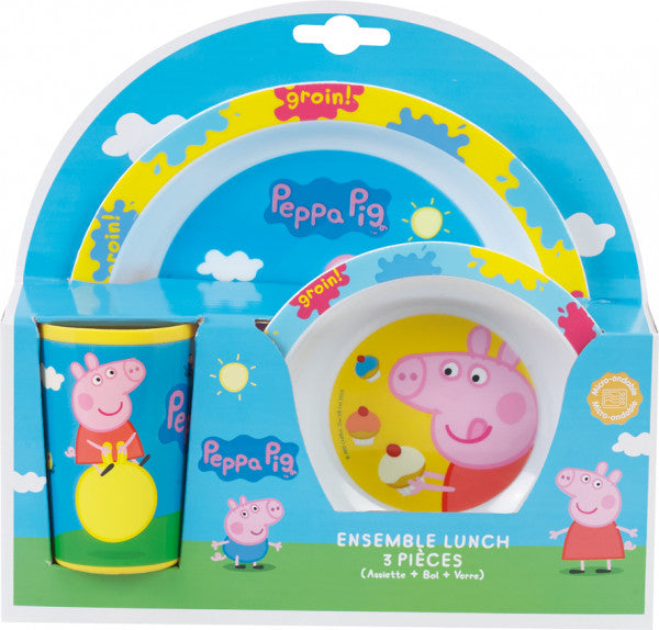 Ensemble de dîner de porc peppa