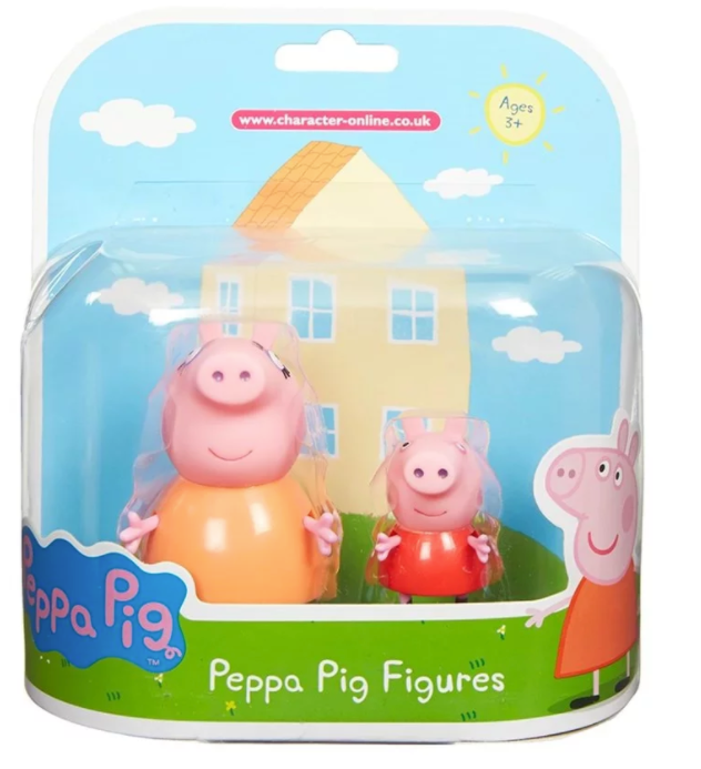 Personnages de porc peppa, papa Pig et George