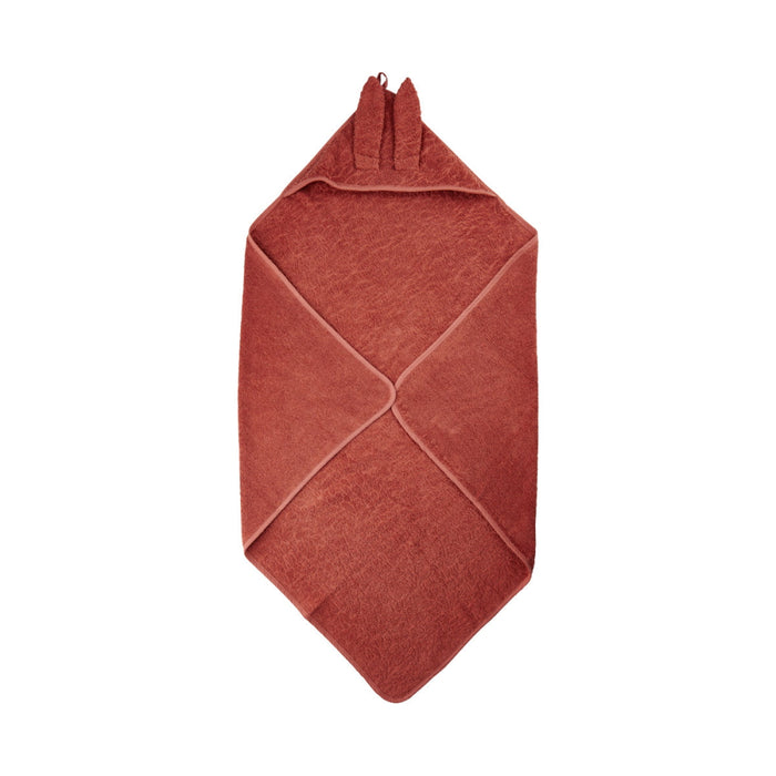 Serviette avec capuche, Marsala (rouge)