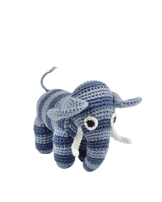 Éléphant au crochet, denim