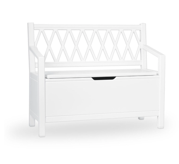 Banc pour enfants Harlequin, blanc