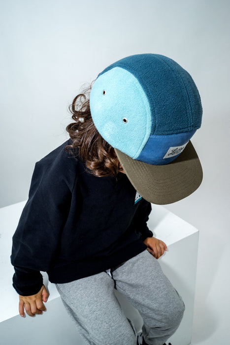 CAP, Block Fleece 5 Panel - Bleu (taille XL, 7-14 ans)