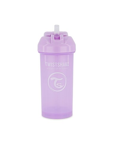 Tasse avec paille - pastel violet (360 ml)