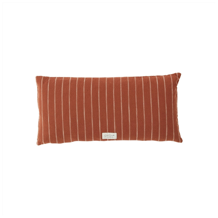 Coussin kyoto, long - sienne sombre