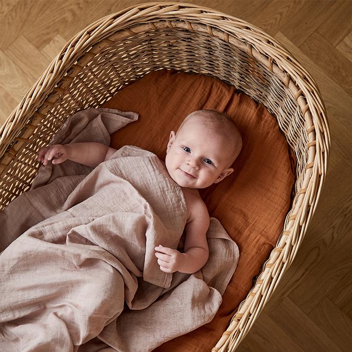 Drap de lit, marron (bébé)