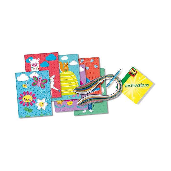 Cartes d'autocollants Quilling