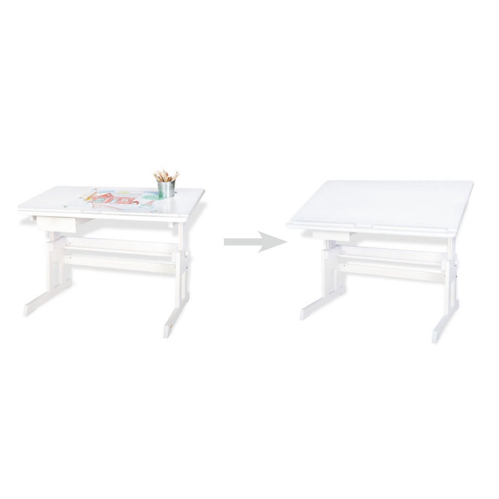 Bureau pour enfants, Lena - bois de laquille blanc