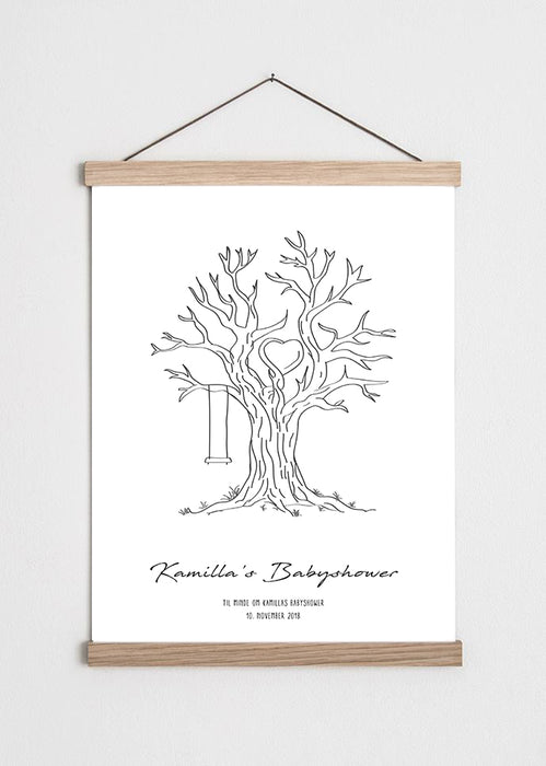 Affiche d'arbre de vie - babyshower