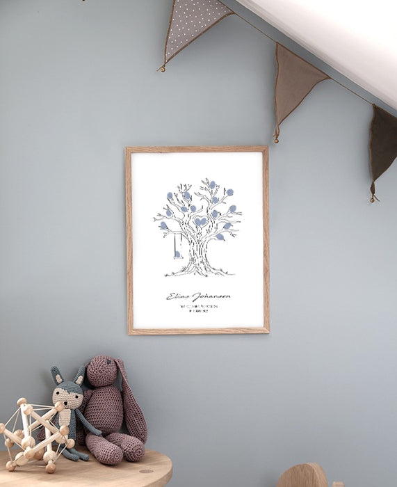 Affiche d'arbre de vie - anniversaire