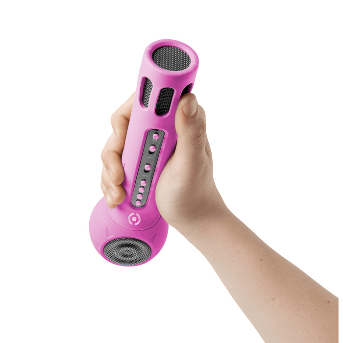 Microphone et haut-parleur - rose
