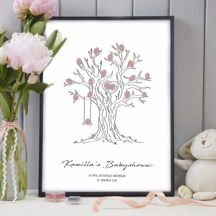 Affiche d'arbre de vie - babyshower