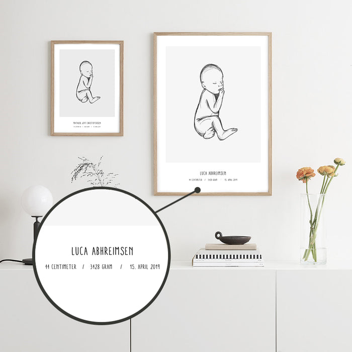 Deal: Affiche de naissance personnelle - @jackienavarro, violet