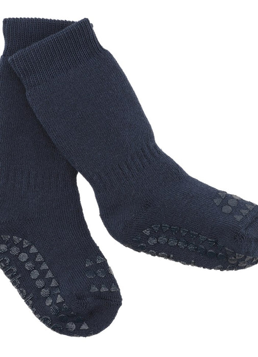 Chaussettes non glissées Taille 17-19 - bleu marine