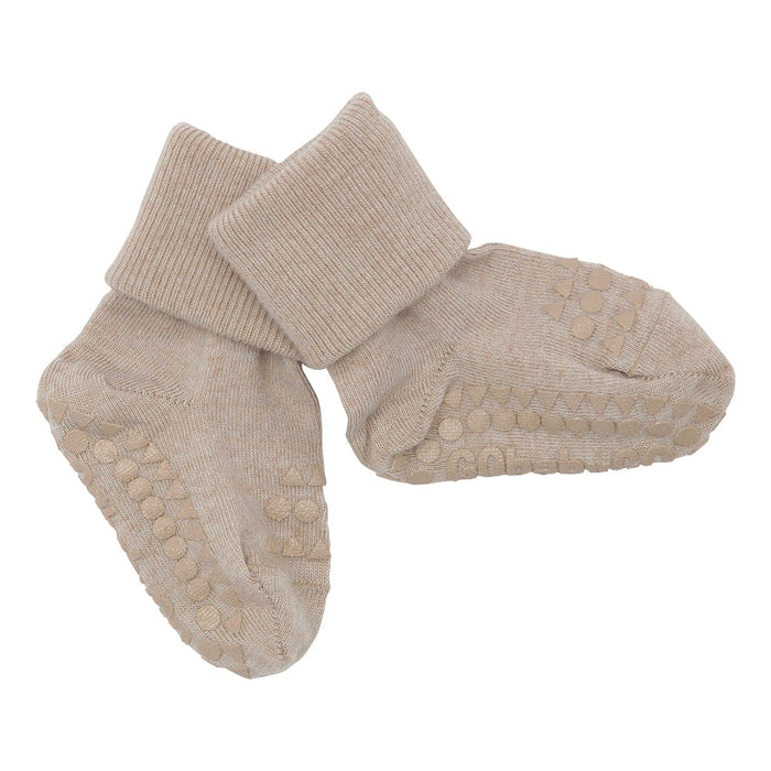 Chaussettes non glissées Laine, taille 17-19 (6-12 mois) - Sable