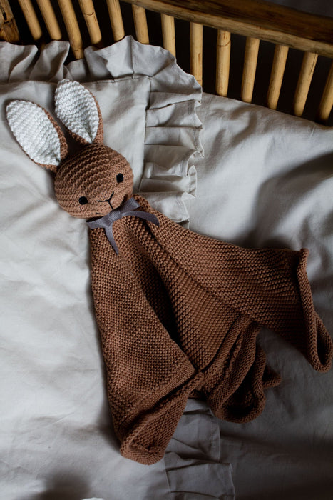 Tissu câlin, petit lapin - Caramel