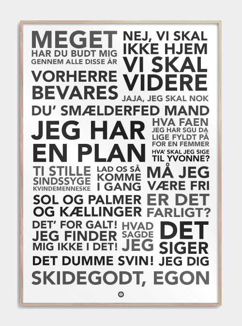 Affiche d'Olsen Banden Quotes, M (50x70, B2)