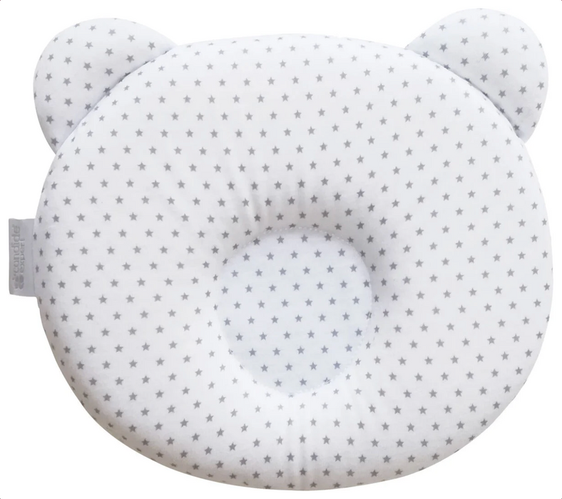 Panda Baby Pillow - Star / Gray