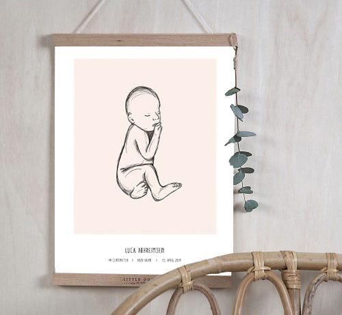 Deal: Affiche de naissance personnelle - @jackienavarro, violet