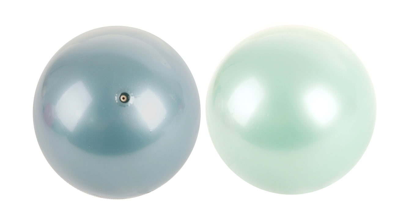 Boules en plastique en filet - vert / bleu