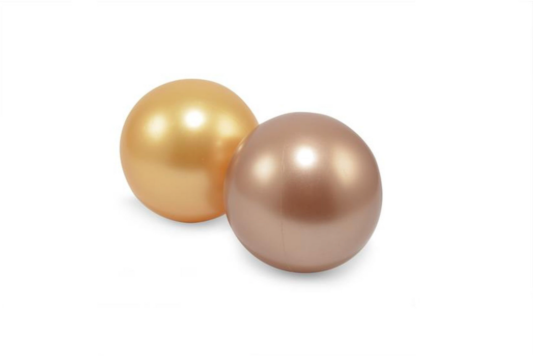 Boules en plastique en filet - cuivre / beige