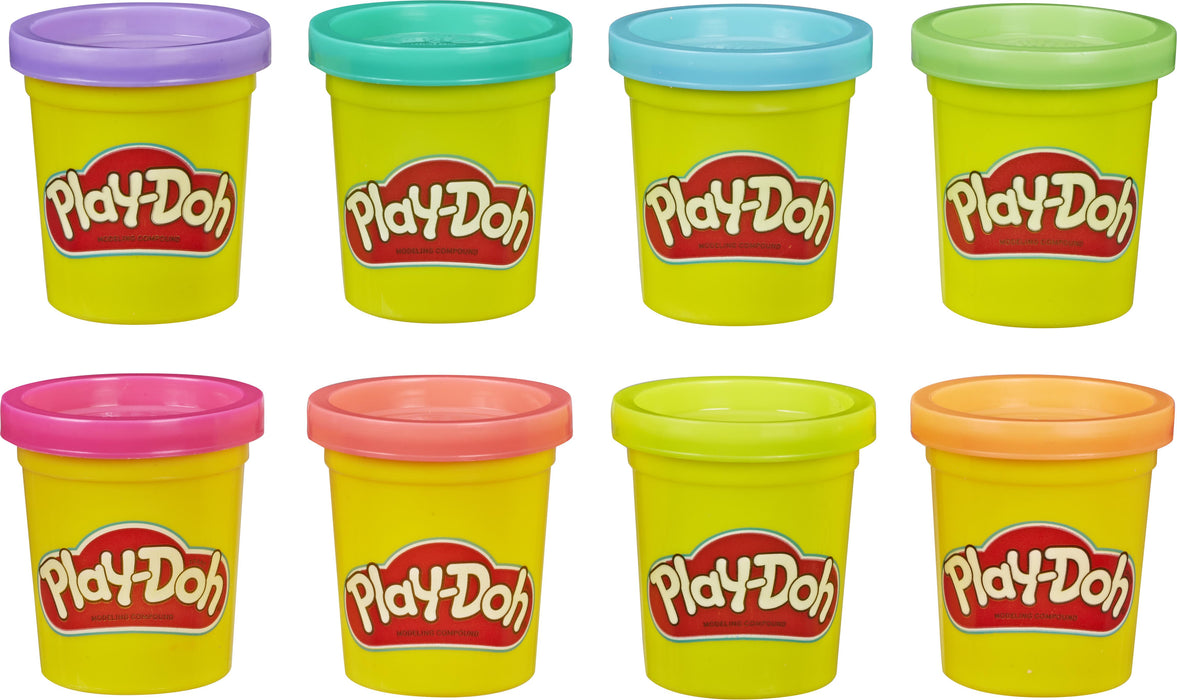 Play-Doh - Package néon avec 8 seaux